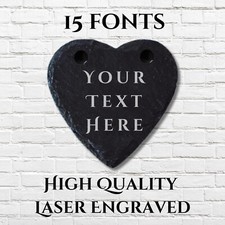 Personalised Slate Heart
