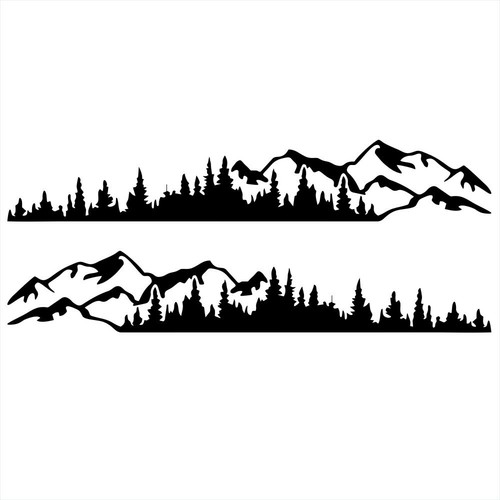 Tree mountain forest vinyl - mountain,