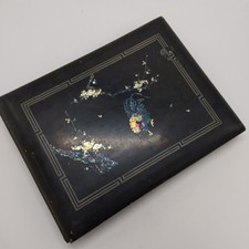 Antique Lacquered Wooden Photo