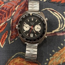 *Rare* Vintage Heuer Autavia Viceroy "Reverse Panda" Dial Automatic Watch 11630V