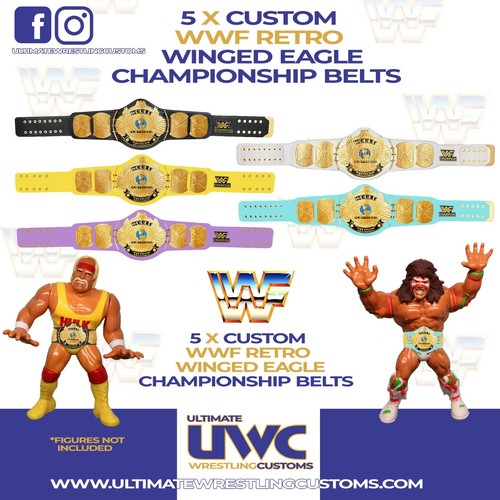 Wwf wwe custom retro winged - wwf,
