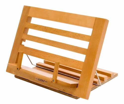 Wooden cook book stand recipe - wooden,