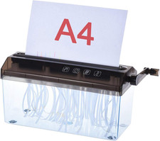 Malayas A4 9 Paper Shredder Shredded Paper Manual Hand Paper Shredder Document