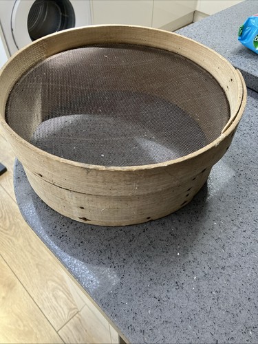 Antique bentwood flour - flour, sifter