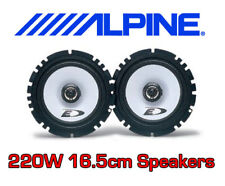 ALPINE 220W 2WAY 16cm 6.5" inch SXE CAR/VAN DOOR SHELF SPEAKERS PAIR NEW