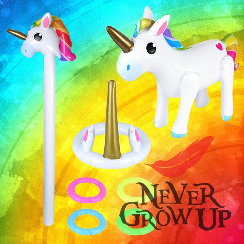 Inflatable unicorn white - inflatable,