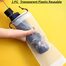 Waterproof Foldable Umbrella Storage Bag Cover Pouch Travel Accessories Clear