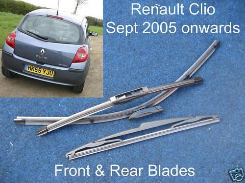 Front rear wiper blades - front,