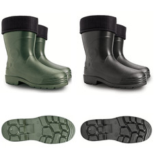 Wellies Rain Green Black Boots