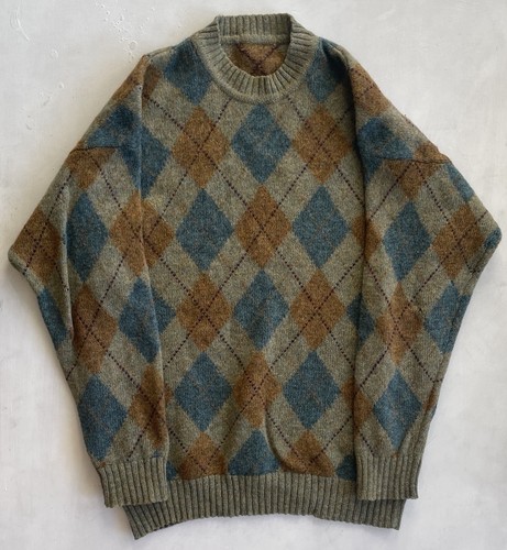 Vtg 1960s 70s mens argyle - vtg,