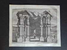 Antique 1729 bible print -