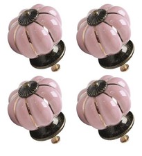 Pink victorian ceramic - pink, knobs