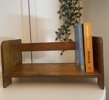 Vintage Wooden Book Rack Shelf