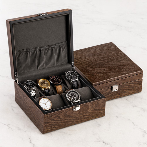 Wooden watch storage box - storage, 8