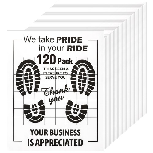 120 pcs paper floor mats - 120,