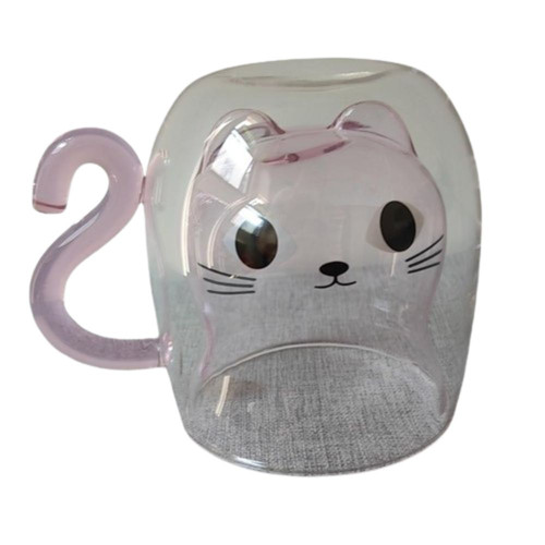 Cute cat double wall insulated - cat,