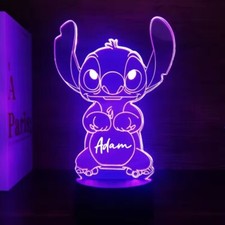 Personalised Name Dinosaur LED