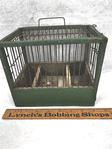 Antique miners bird - bird, cage