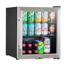 Beer Drinks Bar FridgeBaridi DH75 50L Mini Fridge Table Top Steel B