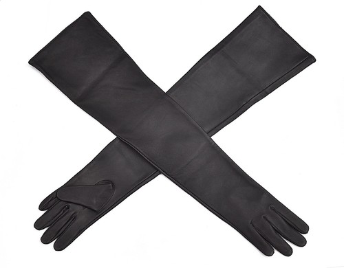 Leather opera length bridal - opera,