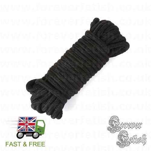 Black silk rope - 10m, metres