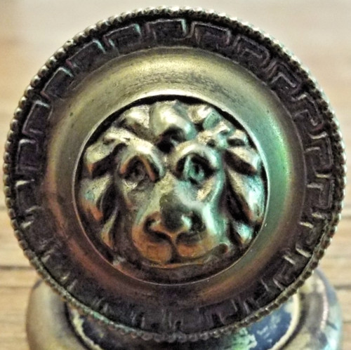 Reclaimed georgian brass lion - reclaimed,