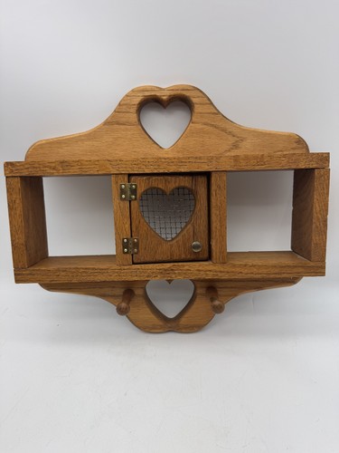 Vtg rustic wood - wood, hearts