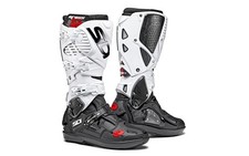Sidi Crossfire 3 SRS Black White Mx Boots Motocross Enduro - size 46 EU 11 UK