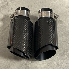 2 GLOSS BLACK CARBON FIBRE