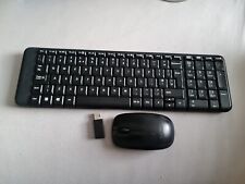  USED, Logitech MK220 Wireless Mouse and Keyboard - Tested Working As It Should 