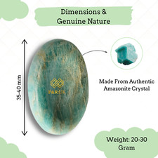 Amazonite Worry Stone Palm