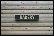 Bakery vintage style solid wood sign Wall Plaque antique old retr