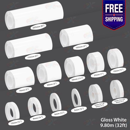 Gloss white pin stripe - white,