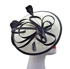 Women's Fascinator Round Shape clip Headband Hat Wedding Race Royal Ascot Party