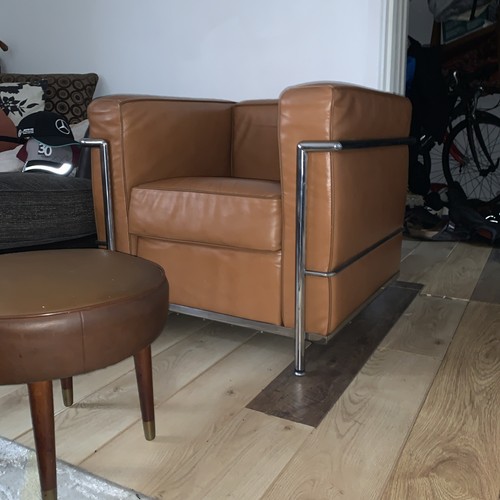 Corbusier leather arm - le,