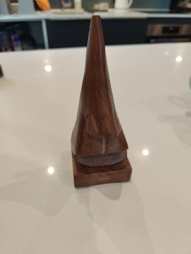 Wooden nose shape glasses - wooden,
