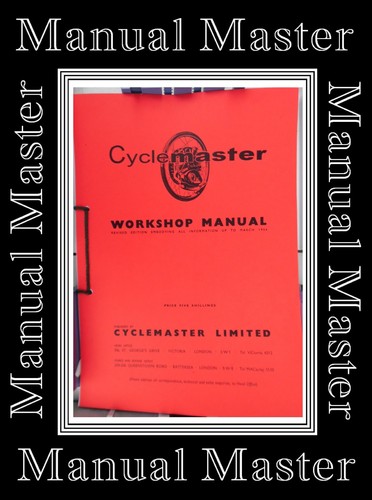 Cyclemaster workshop moped - cyclemaster,