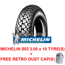 Vespa Small Frame 10" MICHELIN S83 REINFORCED Scooter Tyre 3.00 x 10 MULTI BUY!