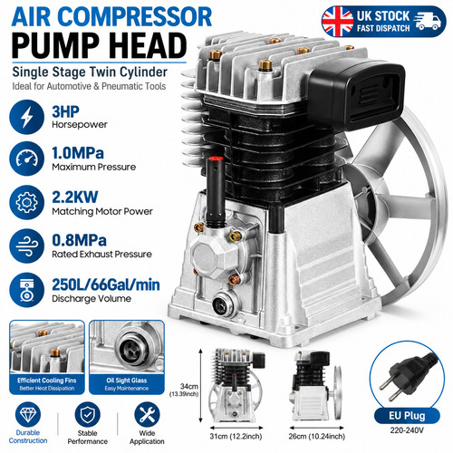 Air compressor bare - compressor, motor