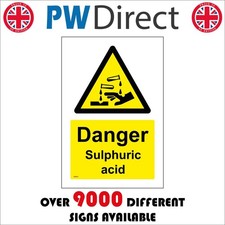 SIGN DANGER SULPHURIC ACID