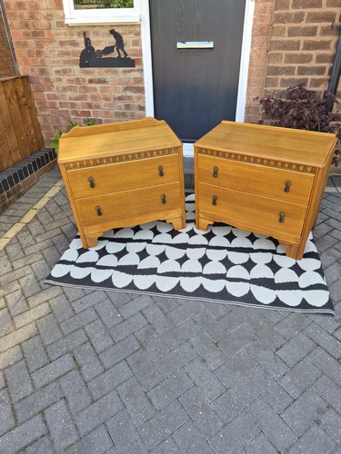 Pair vintage lebus chest - of,