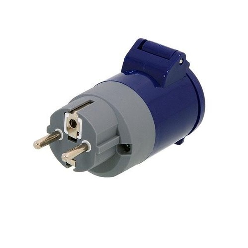 16a pin style schuko plug - schuko, to