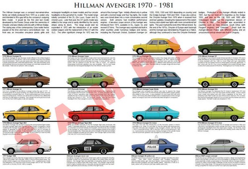 Hillman avenger poster super - hillman,