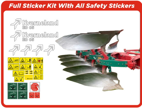 Kverneland decal kit - decal,