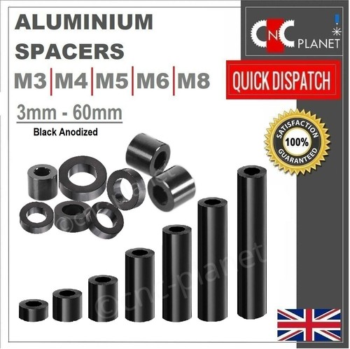 Aluminium standoff spacers - standoff, m3