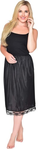 Ladies lace short slip long - lace,
