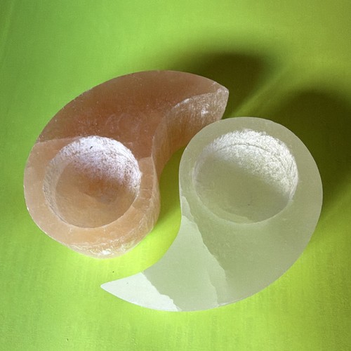 Carved stone crystal yin yang - stone/crystal,