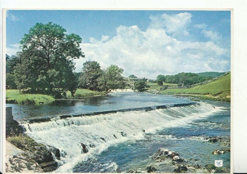 Yorkshire postcard the weir - postcard,