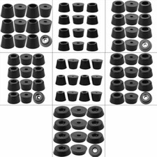 12pcs Rubber Feet Bumper Floor Protector for Furniture Chair Feet with Washer