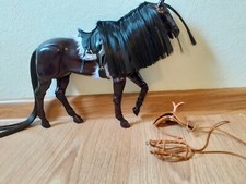 Vintage Jointed Happytime Painted Black with Custom Saddle and Original Tack